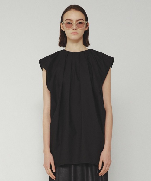 「MIESROHE」 ノースリーブブラウス ONE SIZE ブラック レディース MIESROHE 「MIESROHE」 ノースリーブブラウス FREE ブラック
