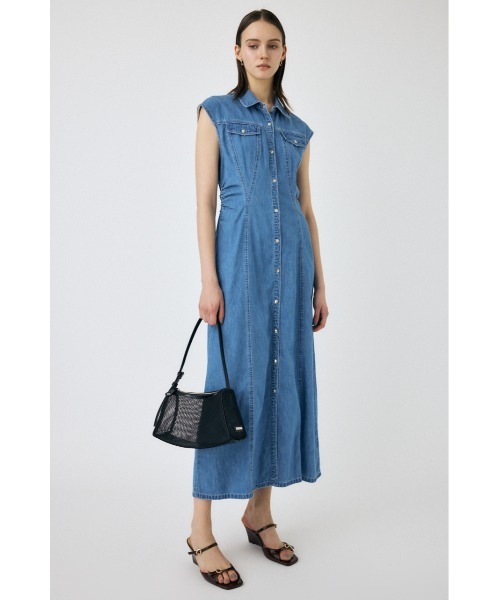 moussy CAP SLEEVE DENIM ドレス　デニム　ワンピース MOUSSY ワンピース CAP SLEEVE DENIM ドレス : ZOZOTOWN Yahoo