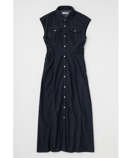 MOUSSY ワンピース CAP SLEEVE DENIM ドレス : ZOZOTOWN Yahoo