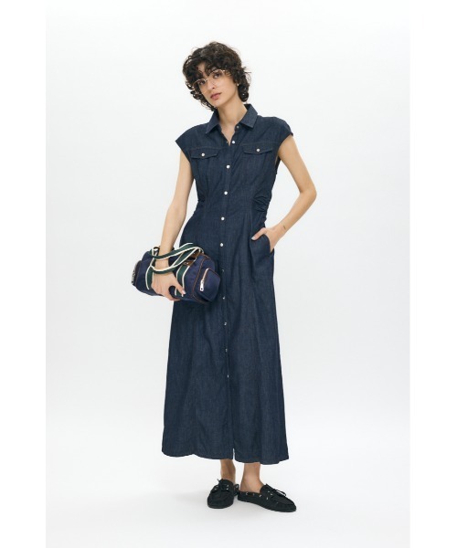 moussy CAP SLEEVE DENIM ドレス　デニム　ワンピース MOUSSY ワンピース CAP SLEEVE DENIM ドレス : ZOZOTOWN Yahoo