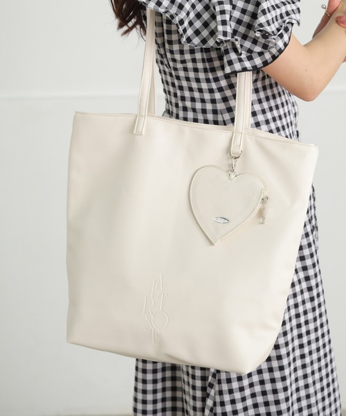 coach A4 トート バッグ ハート リバーシブル ロゴ 希少 美品 COACH コーチ トートバッグ レザー ピンク A4可
