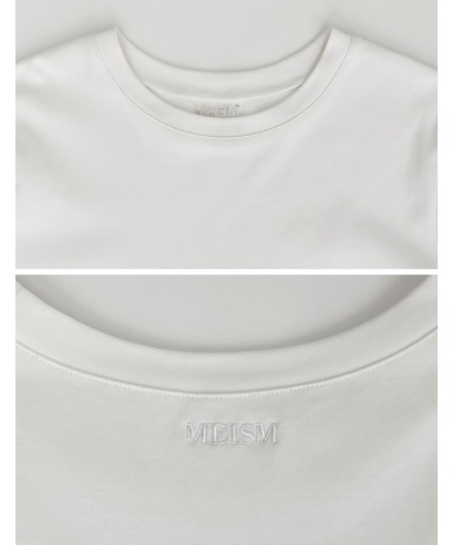 「MEISM」 半袖カットソー MEDIUM ホワイト レディース