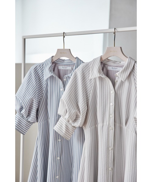 【Her lip to】 ロングワンピース 半袖 Sサイズ 新品未使用 Her lip to 「Her to」 半袖ワンピース S ピンク レディース