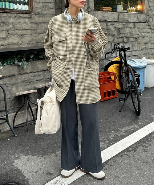 「CPCM」 長袖シャツ MEDIUM カーキ レディース CPCM 「CPCM」 長袖シャツ MEDIUM カーキ メンズ : ZOZOTOWN