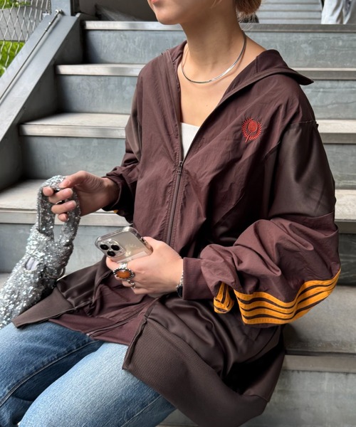 etsinta（エシンタ） ナイロンブルゾン ONE SIZE ブラウン レディース