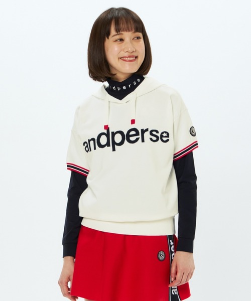 and per se（アンパスィ） ニット セーター アクティブニットハーフ