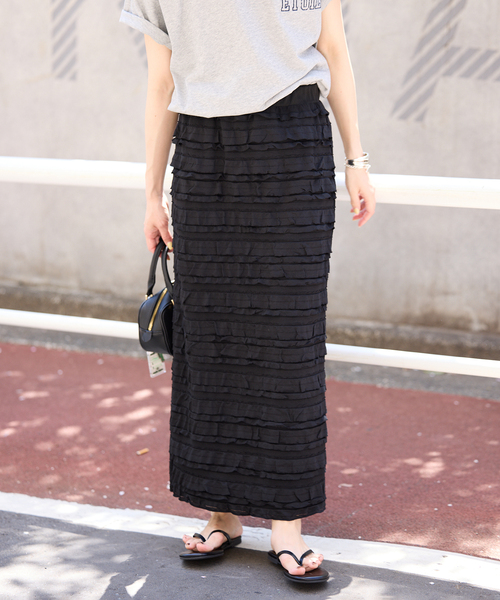 新品 SLOBE IENA スカート SLOBE IENA｜リネンフレアボリュームスカート | Rakuten Fashion
