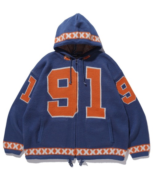 XLARGE（エクストラ ラージ） ニットパーカー L ネイビー メンズ