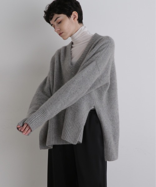 LE PHIL ルフィル　Vニット LE PHIL（ル フィル） ニット セーター FOX混Vネックニット レディース