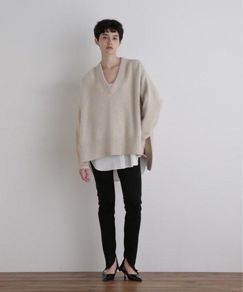 LE PHIL ルフィル　Vニット LE PHIL（ル フィル） ニット セーター FOX混Vネックニット レディース