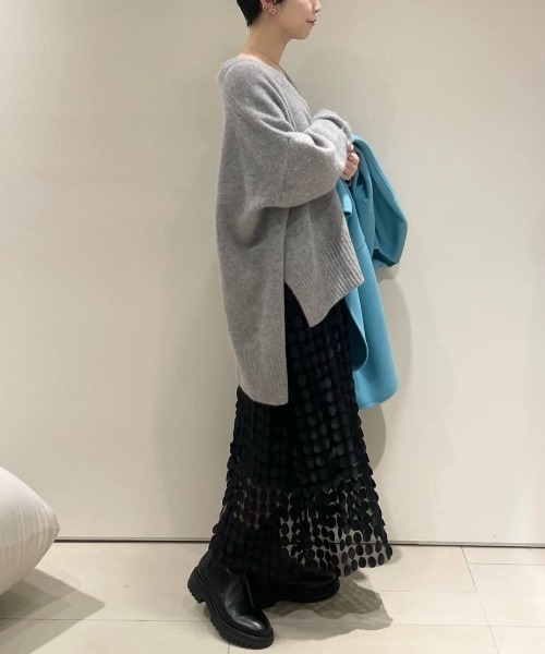 LE PHIL（ル フィル） ニット セーター FOX混Vネックニット レディース