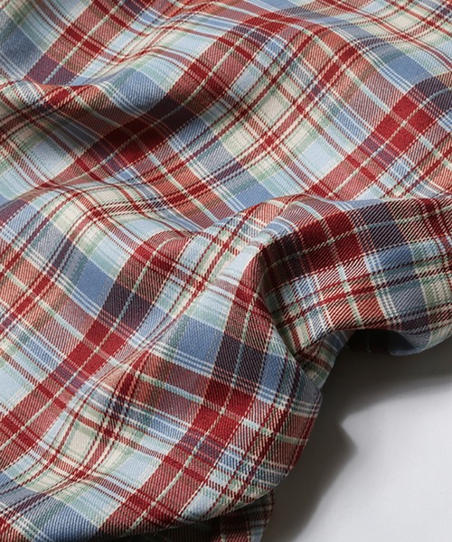 LA POMME petit（ラポミ・プチ） ワンピース Red Plaid Puff Cami