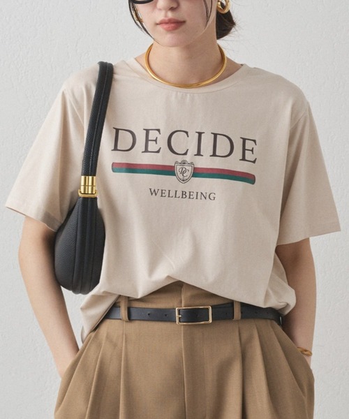 tシャツ エンブレムロゴTシャツ レディース