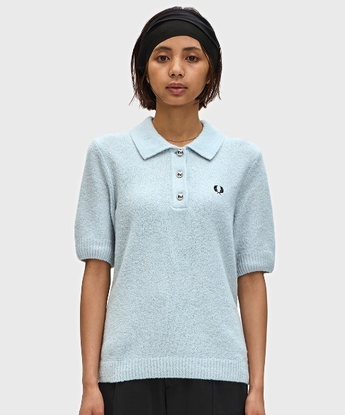 V12 FAKE PRD POLO ニットポロシャツ 2 Fake Two Red Polo Knit