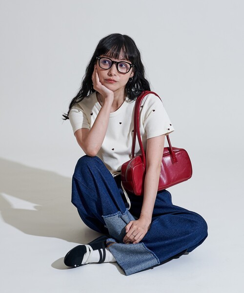 STRAY GIRL STREET ハートポケ デカスリット Tシャツ hiroxs_girl04_ドライTシャツ 黒【各サイズ20着限定