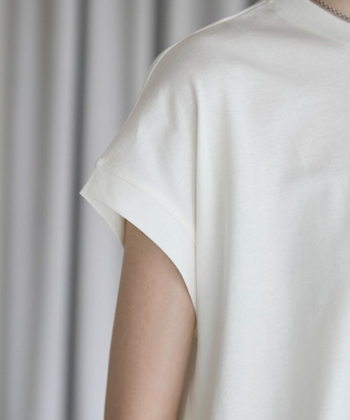 amini tシャツ 半袖 接触冷感フレンチスリーブフレア Tシャツ