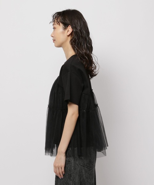 「niko and...」 半袖カットソー MEDIUM ブラウン レディース