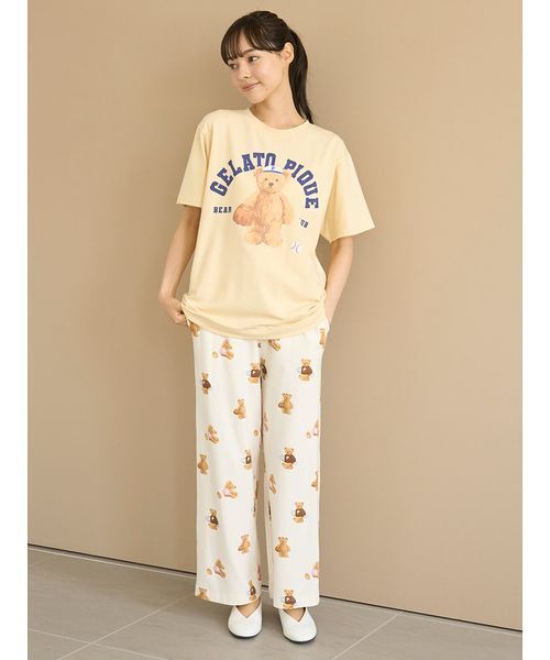 GELATO PIQUE テディベア柄ルームウェアセット GELATO PIQUE クマ柄ルームウェアセット - メルカリ