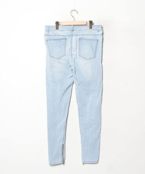 「ADRER」 加工デニムパンツ LARGE ブルー メンズ