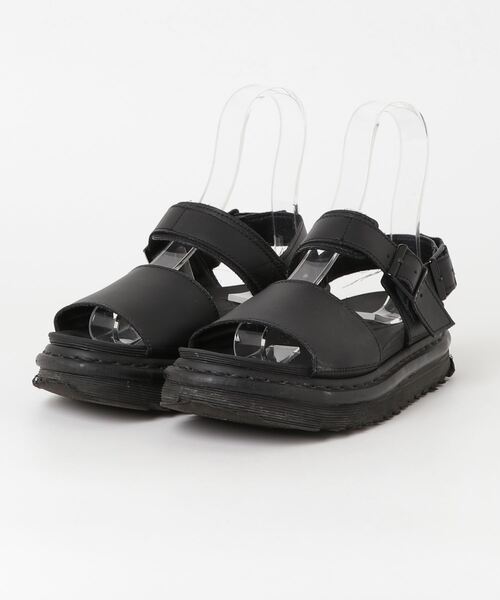 ドクターマーチン フラットレザーサンダル Dr.Martens 「Dr. Martens」 フラットサンダル 6 ブラック