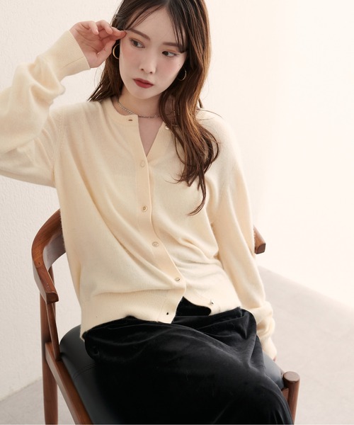natural couture カーディガン 「ZOZO限定」クルーネックカーディガン