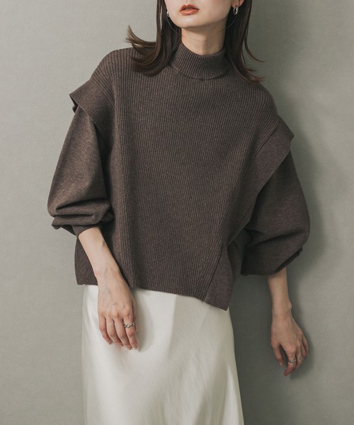 URBAN RESEARCH 使用感のない美品　L 洗える　ナチュラルストレッチ SENSE OF PLACE by URBAN RESEARCH ニット セーター 「一部WEB