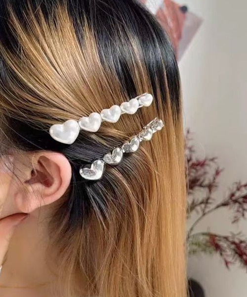 莉  ヘアピン2点 Lace Ladies（レースレディース） ヘアピン 「2点セット」ハート
