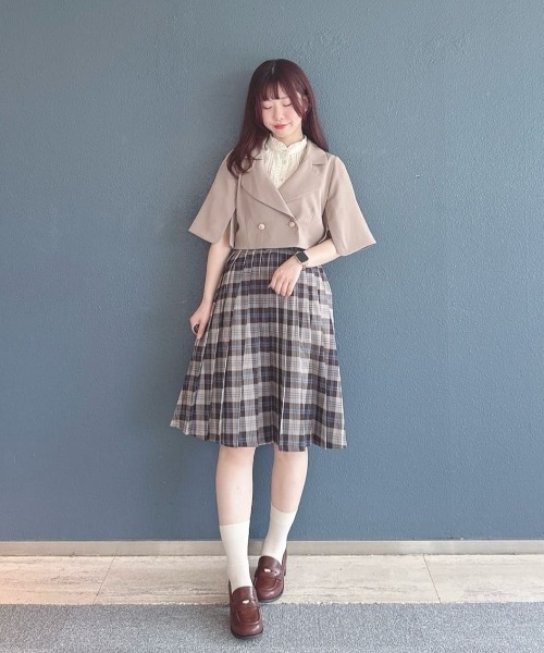 F i.n.t（フィント） スカート 太ベルト付きプリーツスカート/fint