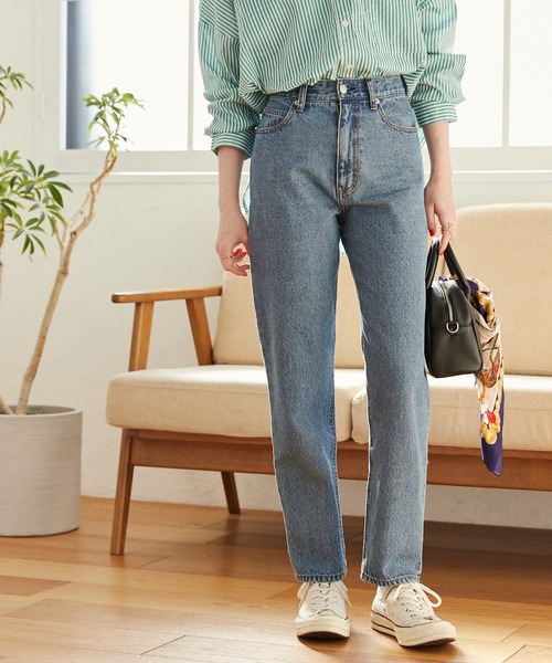 「ANGIE」 デニムパンツ LARGE ネイビー レディース