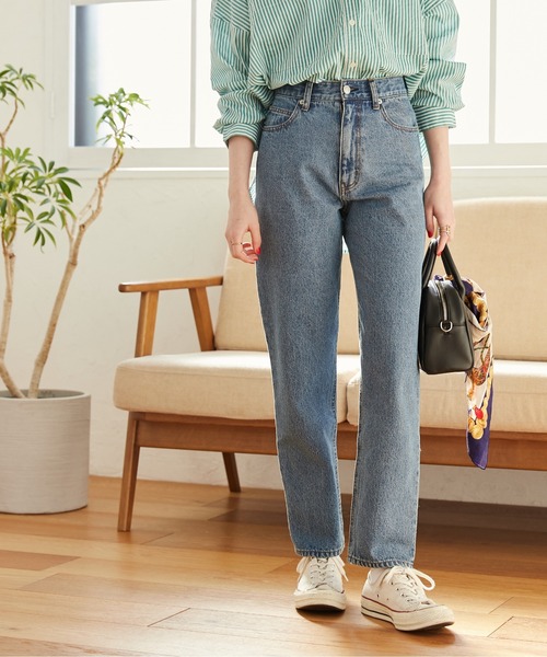 「ANGIE」 デニムパンツ LARGE ネイビー レディース