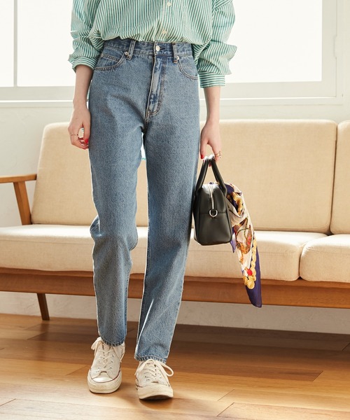 「ANGIE」 デニムパンツ LARGE ネイビー レディース