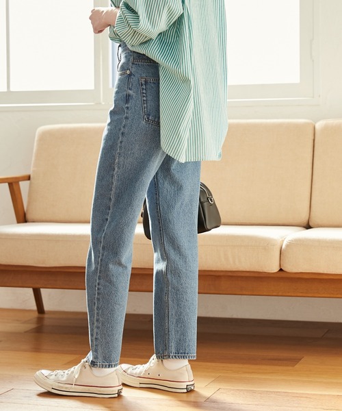 「ANGIE」 デニムパンツ LARGE ネイビー レディース