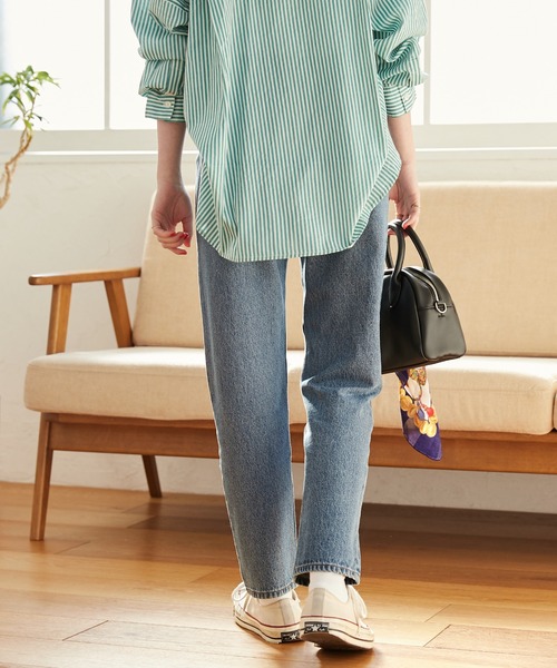 「ANGIE」 デニムパンツ LARGE ネイビー レディース