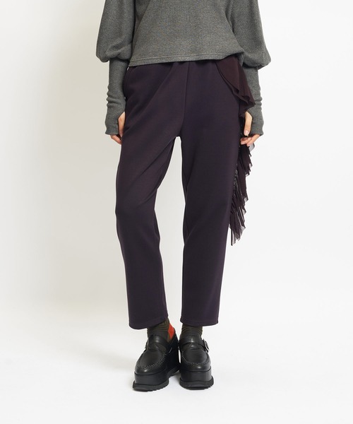 gomme（ゴム） パンツ ウォームポンチ レフトフリルパンツ レディース