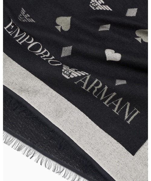 EMPORIO ARMANI ストール マフラー 「エンポリオ アルマーニ」ダブル