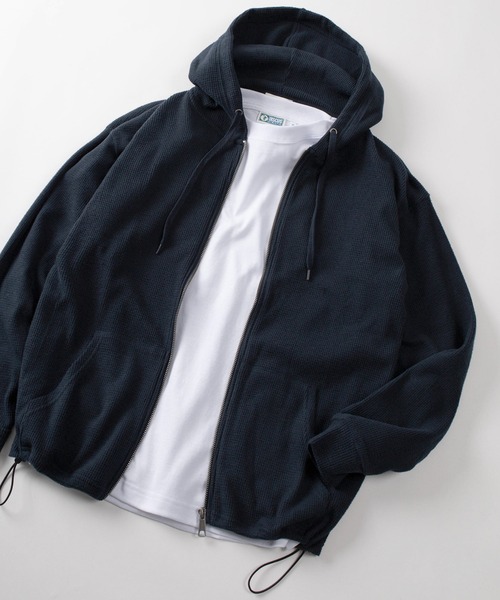 Ralph Lauren ジップパーカー ドローコード付き パーカー 「71」ドローコード付 ワッフル ジップパーカー メンズ
