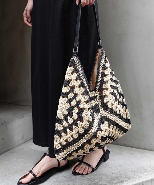 「CORNERS」 かごバッグ FREE ブラック レディース_画像4