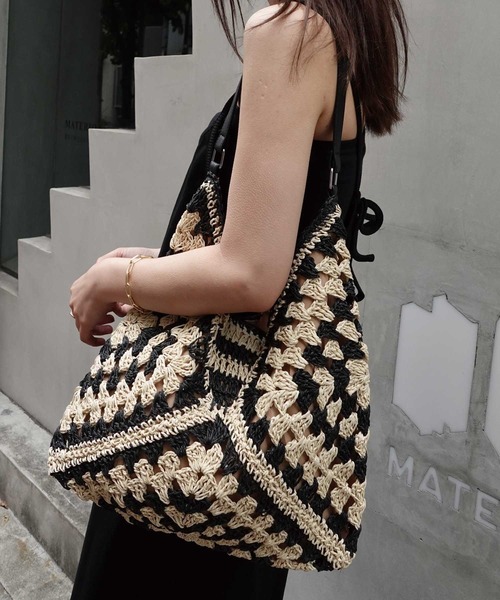 「CORNERS」 かごバッグ FREE ブラック レディース_画像6