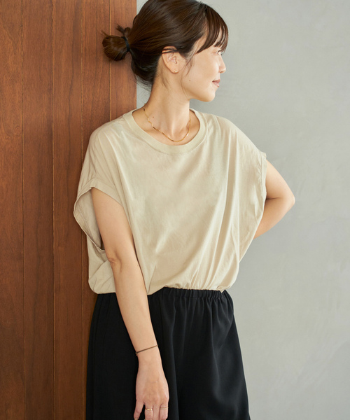 プラージュ Plage 《予約》SQUARE SHOULDER H⁄S Tシャツ （ブラック