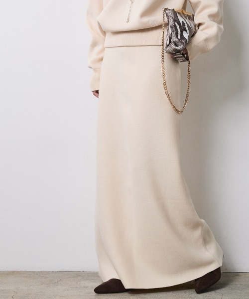 CHIC STYLE（シックスタイル） スカート ニットナローマキシスカート