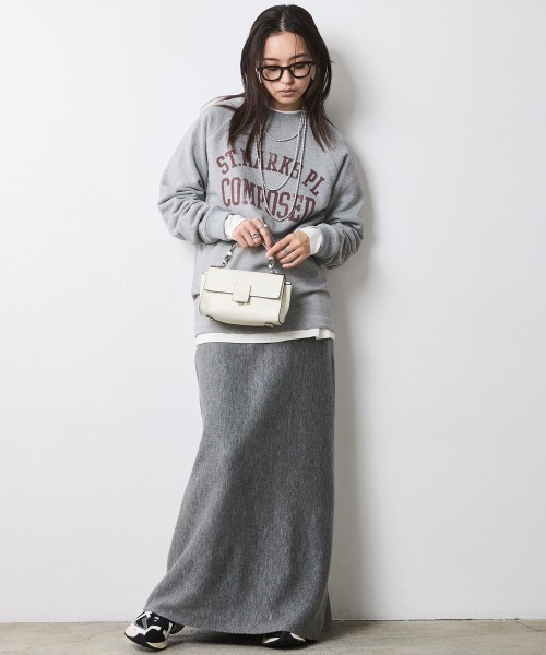 CHIC STYLE（シックスタイル） スカート ニットナローマキシスカート