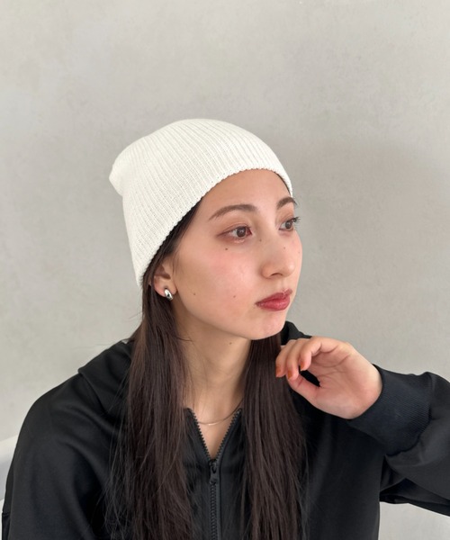 ★AUTRY新品未使用タグ付き★　リブニット ビーニー（ニット帽） Autry リブ ビーニー | ブラック | FARFETCH JP