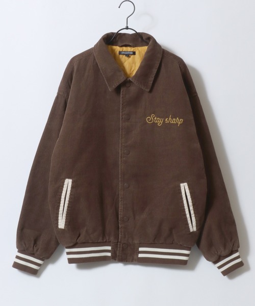 SITRY スタジャン Corduroy Varsity Jacket/オーバーサイズ