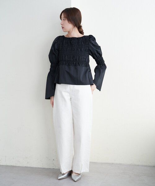 SHENERY（シーナリー） ブラウス シャツ シャーリングブラウス