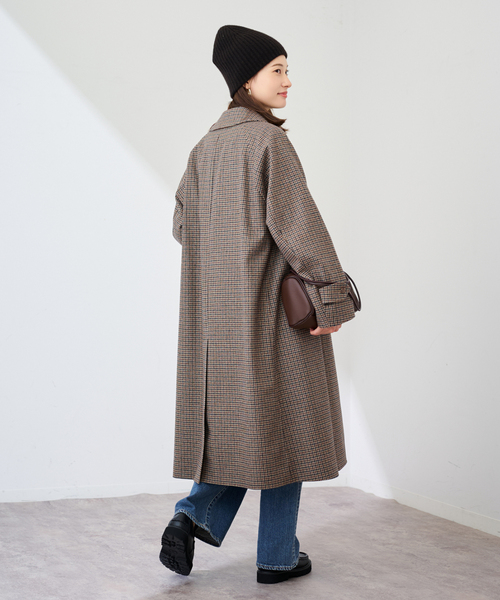 名作コムデギャルソン オーバーダイグレー パッチワーク チェスターコート GLOBAL WORK（グローバルワーク）の「軽やかストレッチテーラーコート