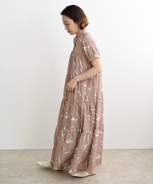 「LHELBIE」 半袖ワンピース FREE ホワイト レディース_画像8