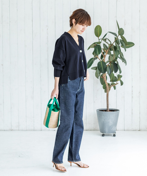 IENA（イエナ） ニットカーディガン FREE ネイビー レディース