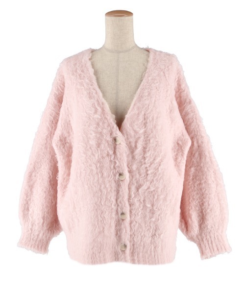 「coca（coca）」 ニットカーディガン M ライトベージュ レディース_画像2