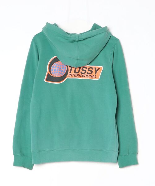STUSSY（ステューシー） プルオーバーパーカー S グリーン メンズ
