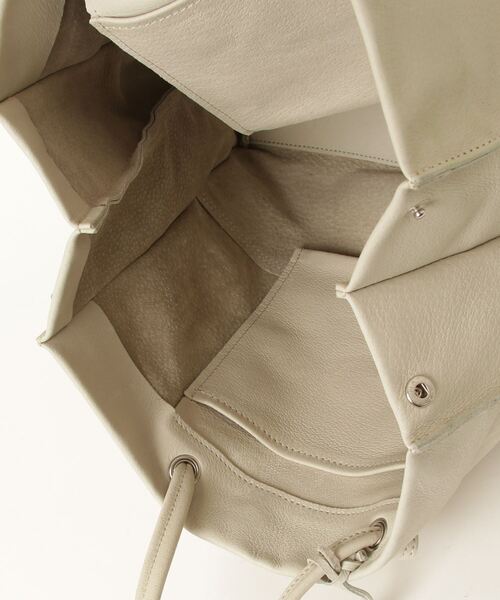 「REN」 ハンドバッグ - ベージュ レディース_画像4